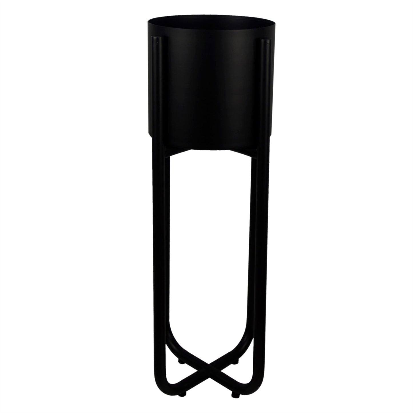 Leaf Planter Plant Pot Black 20 x 18cm