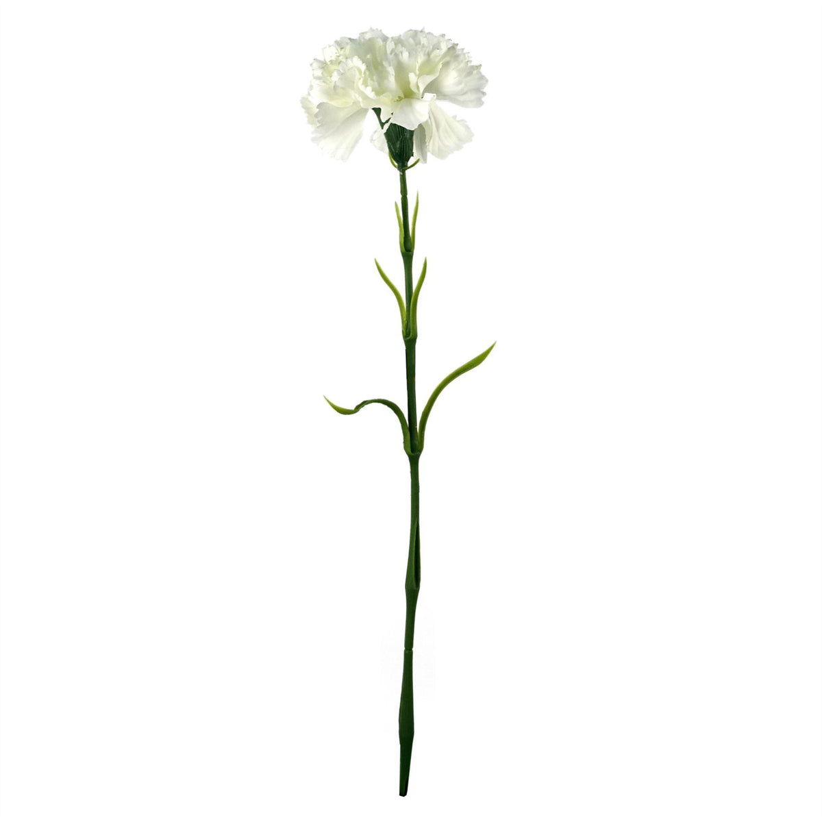 57cm Single White Carnation Artificial Flower