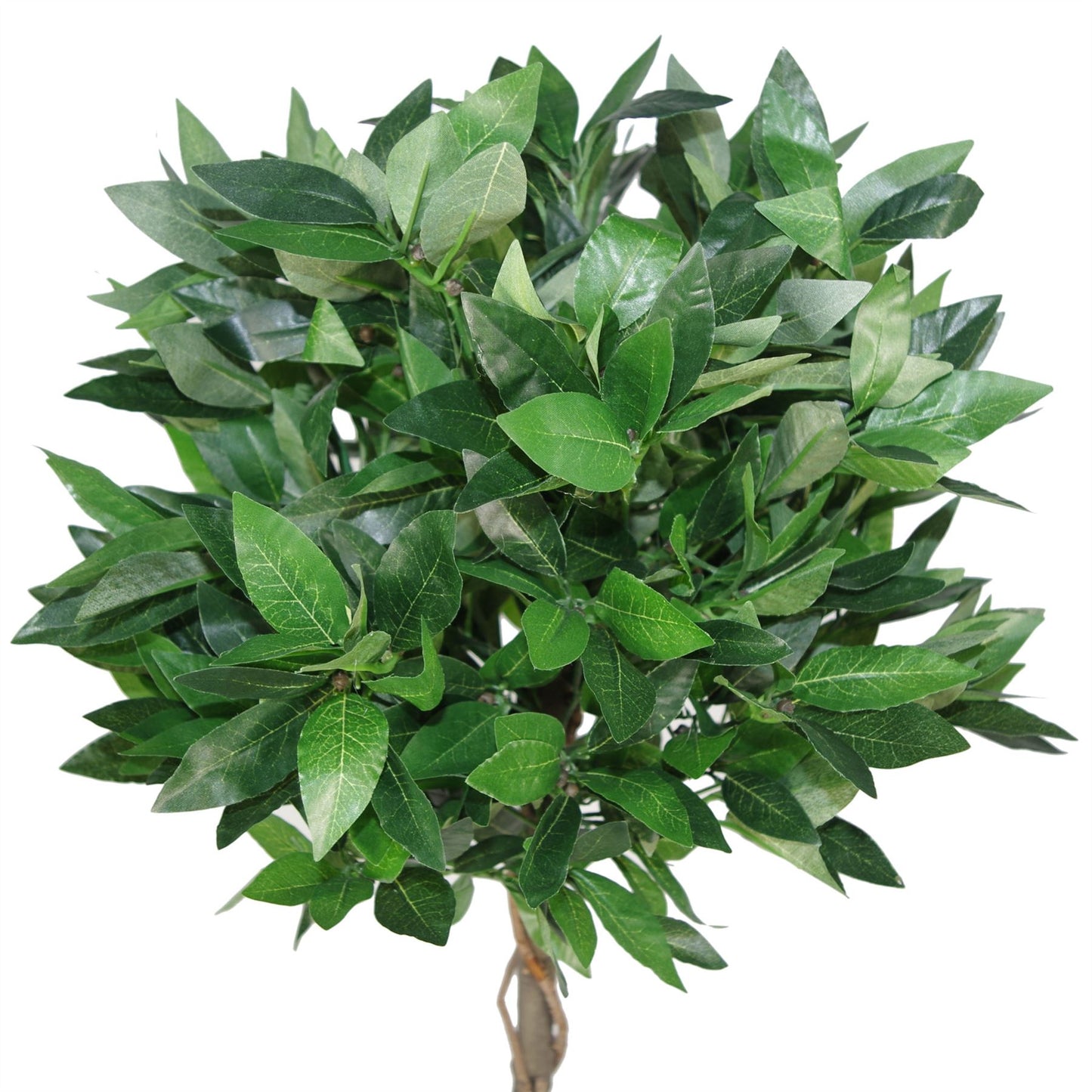 90cm Twist Natural Trunk Artificial Topiary Bay Laurel Ball Tree