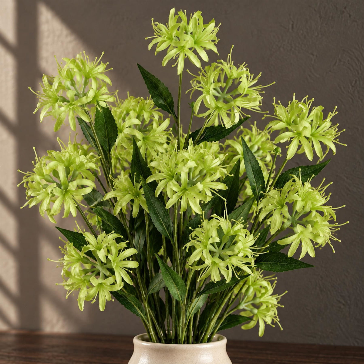 72cm Artificial Lime Green Spider Lily Stem