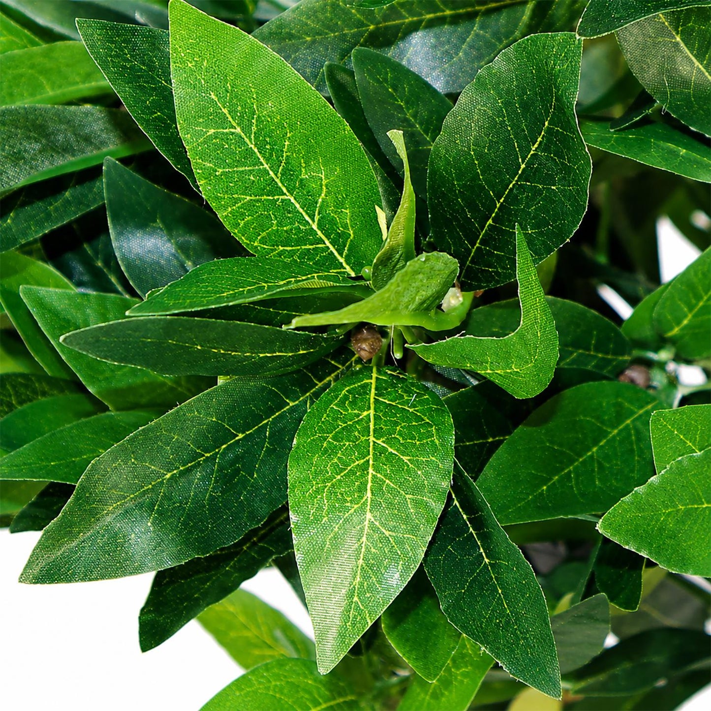 90cm Plain Natural Trunk Artificial Topiary Bay Laurel Ball Tree