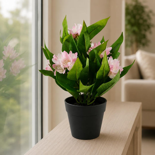 18cm Artificial Freesia Plant Light Pink Flowering – image 7