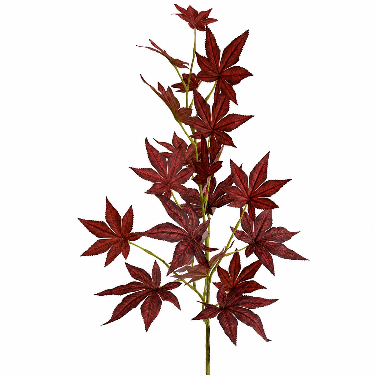 Pack of 6 x 90cm Artificial Red Japanese Maple Leaf Sprays