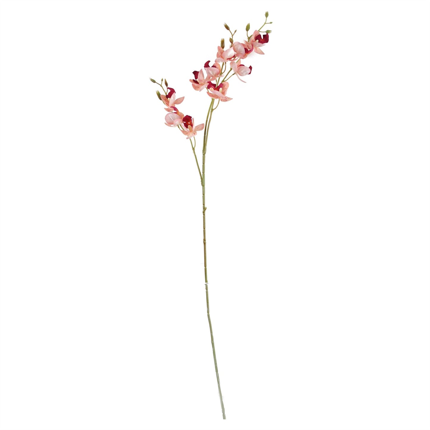 80cm Artificial Gold Palm and Peony Glass Vase