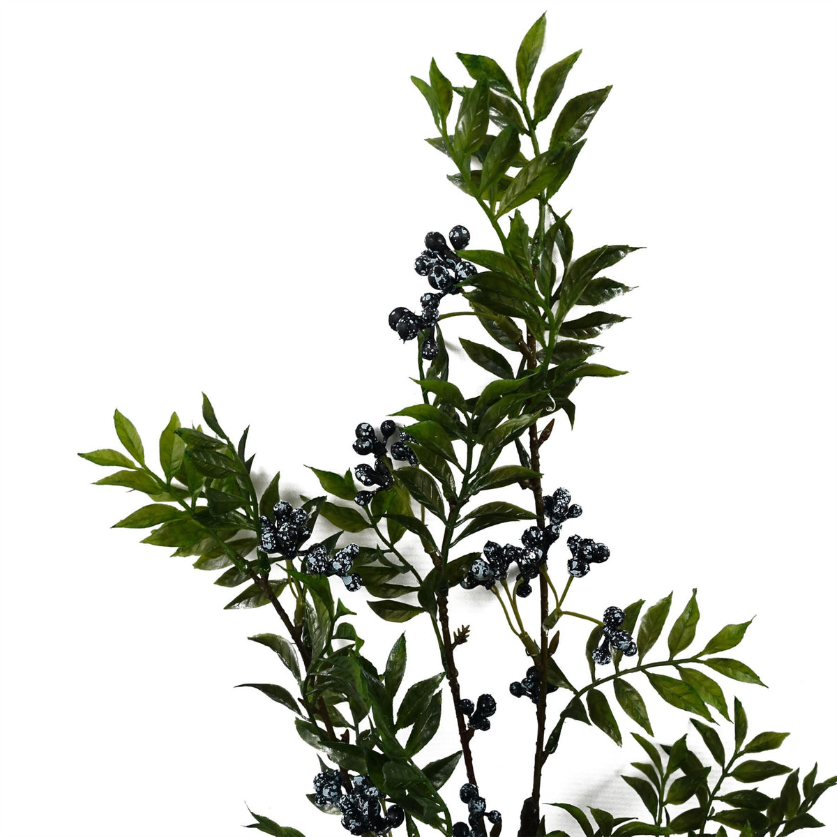 6x 70cm Nandina Foliage Blue Berry Spray Artificial